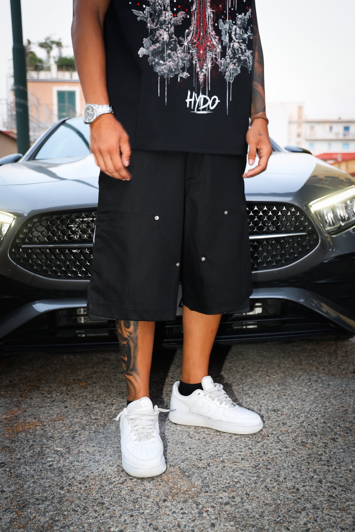 Short Denim Nero