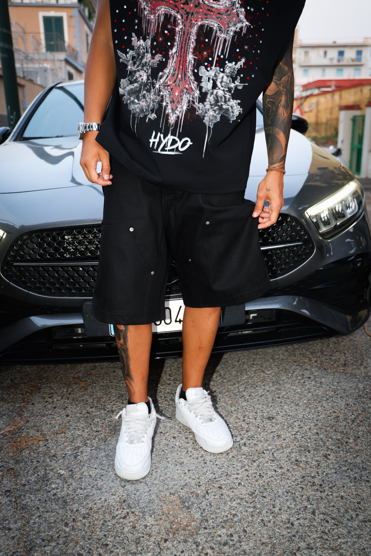 Short Denim Nero